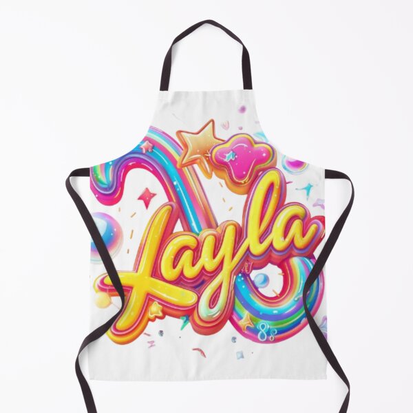 Item preview, Layla – Colorful 3D Lettering Design designed and sold by AlexLineArt.