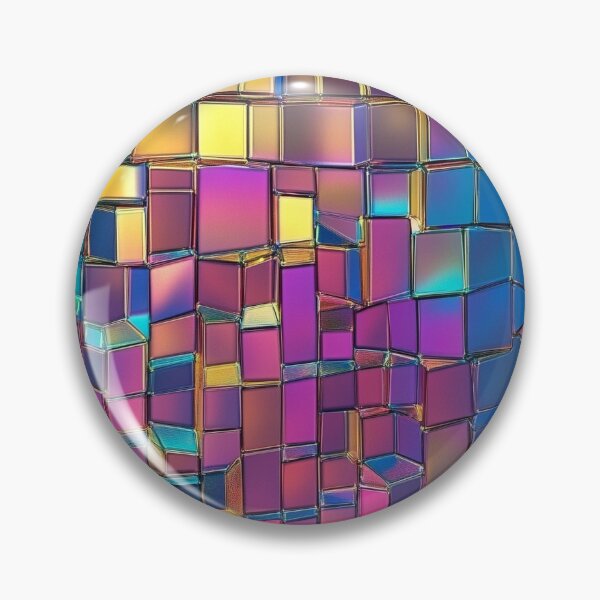 Item preview, Holographic Prismatic Tiles - Iridescent Reflections designed and sold by MidArtForge.