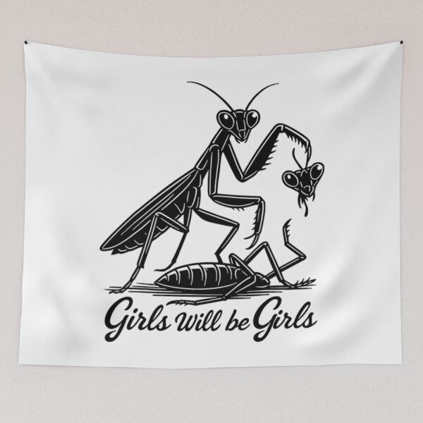 Item preview, Girl Will Be Girls Praying Mantis designed and sold by Tae-bois.