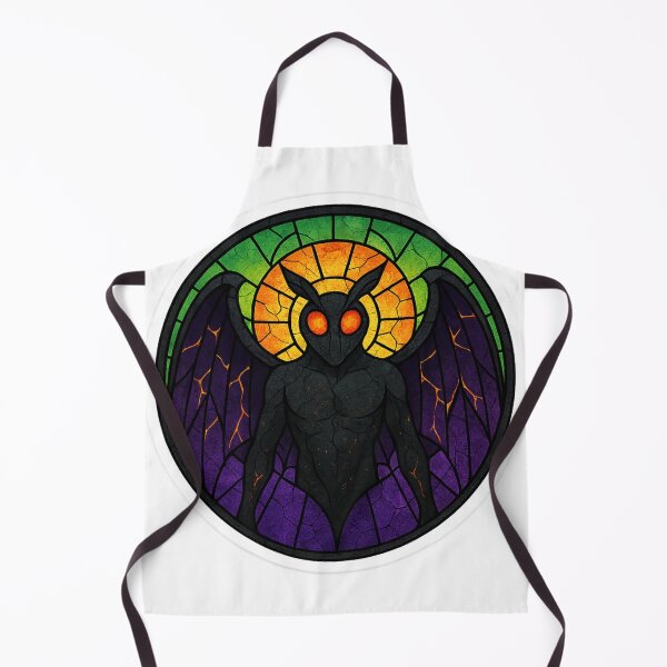 Item preview, Mothman Rose Window – Gothic Stained Glass Cryptid designed and sold by Ashes & intent .