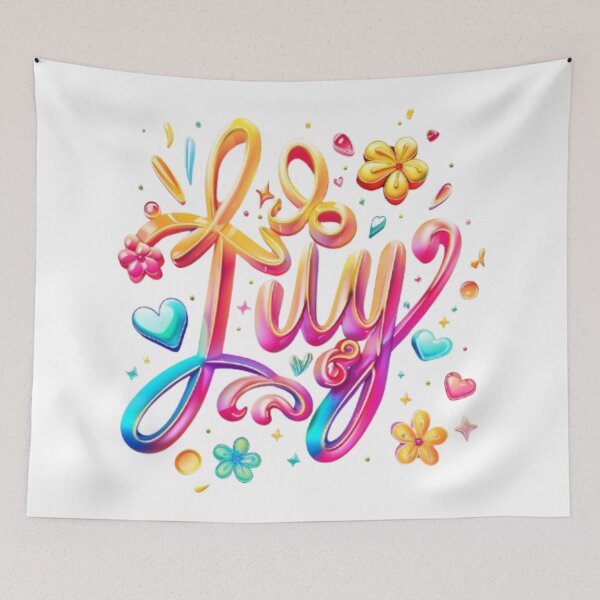 Item preview, Lily – Colorful 3D Lettering Design designed and sold by AlexLineArt.