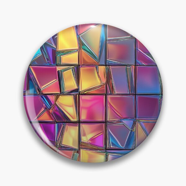 Item preview, Holographic Prismatic Tiles - Iridescent Reflections designed and sold by MidArtForge.