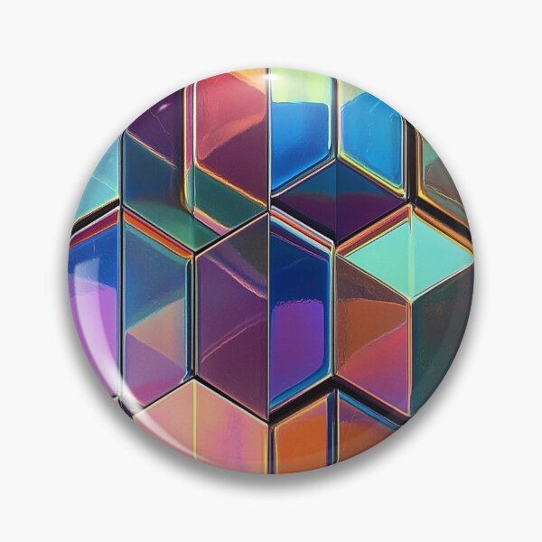 Item preview, Holographic Prismatic Tiles - Iridescent Reflections designed and sold by MidArtForge.