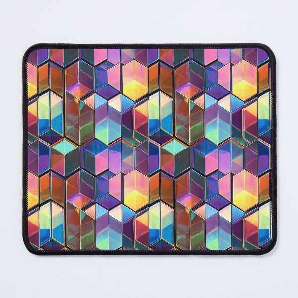 Item preview, Holographic Prismatic Tiles - Iridescent Reflections designed and sold by MidArtForge.