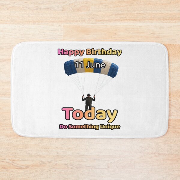 Item preview, Birthday Parachutist 11 June designed and sold by ariksworld.