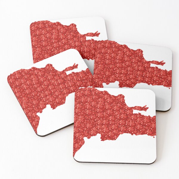 Item preview, Red Rhinestone Dominican Republic designed and sold by TheIconSmith.