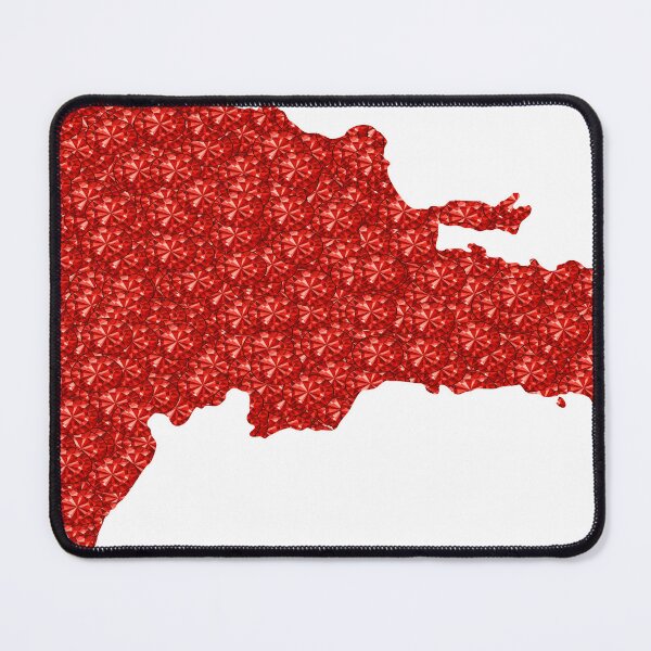 Item preview, Red Rhinestone Dominican Republic designed and sold by TheIconSmith.