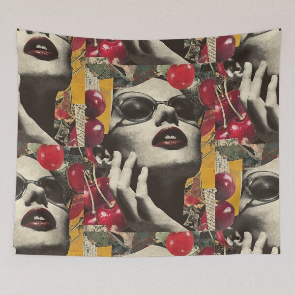 Item preview, Sweet Cherry Girl Collage designed and sold by bapupa.