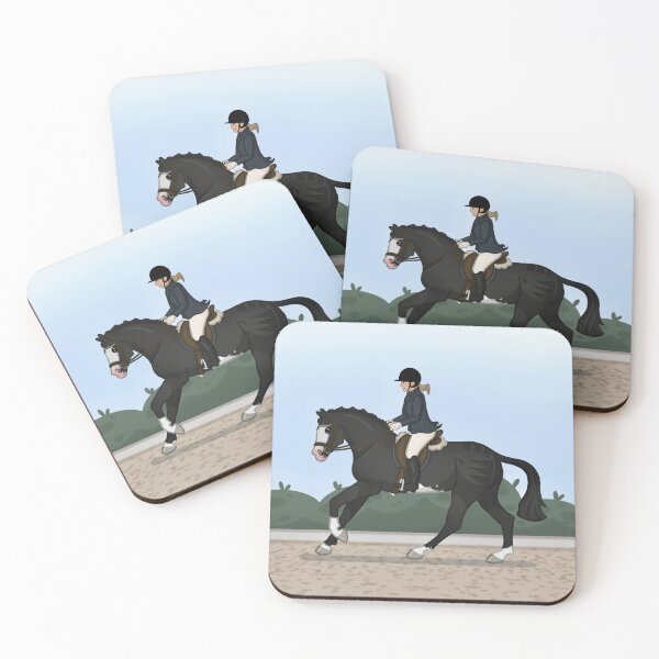 Item preview, Cartoon Horse with Quarter Marks - Hunter Jumper Illustration  designed and sold by Art By Drina.