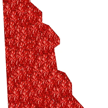 Artwork thumbnail, Red Rhinestone Delaware by TheIconSmith