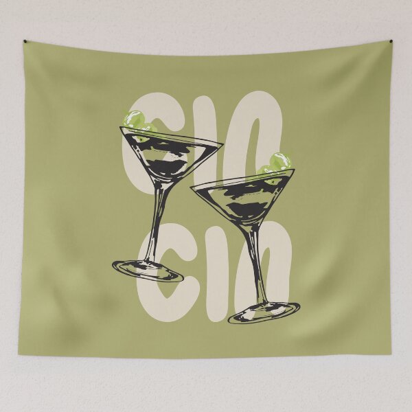 Item preview, Cin Cin Martini Cocktail Vintage Illustration designed and sold by MaiZephyr.
