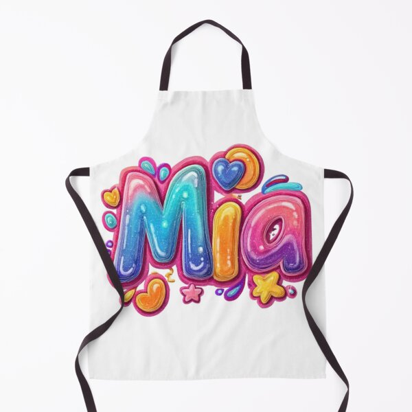 Item preview, Mia – Colorful 3D Lettering Design designed and sold by AlexLineArt.