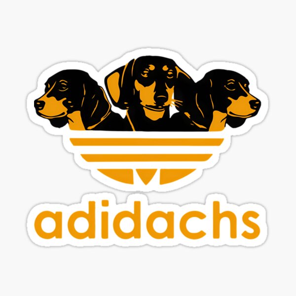 Adidachs Funny Daschund Essential Sticker