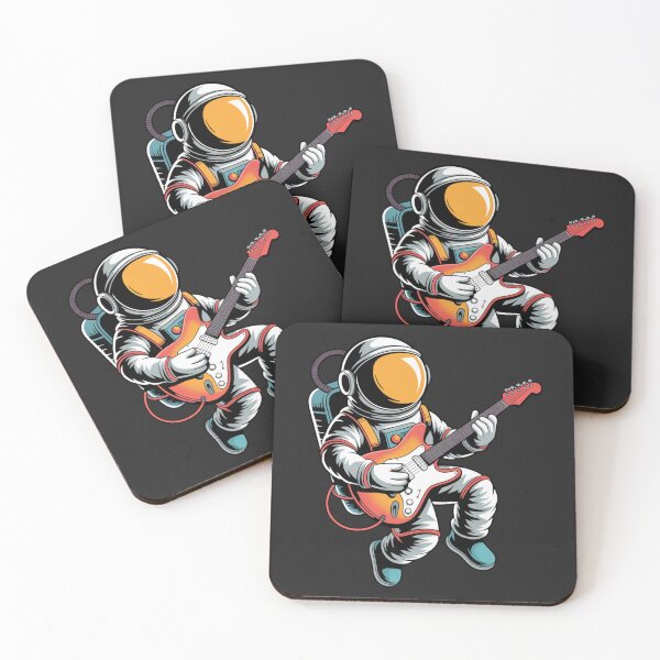 Item preview, Guitar Hero Astronaut – Futuristic Space Rock Music Design designed and sold by ColorSplash123.
