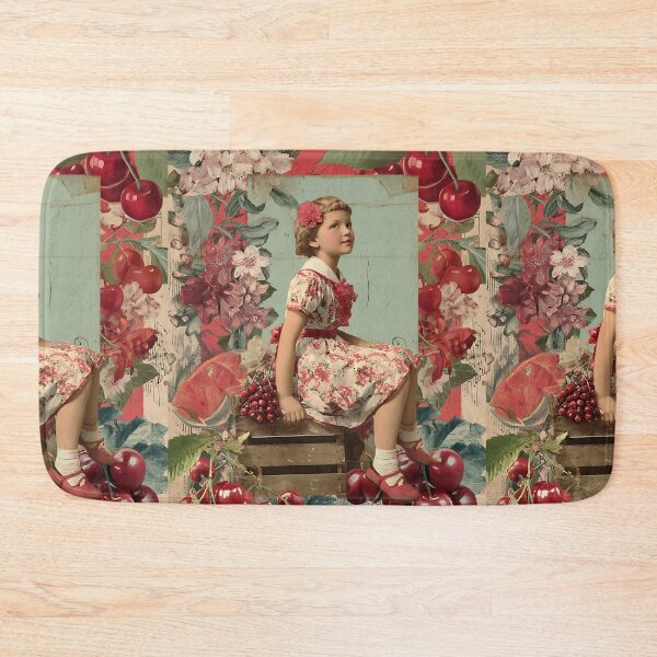 Item preview, Whimsical Cherry Girl Collage designed and sold by bapupa.