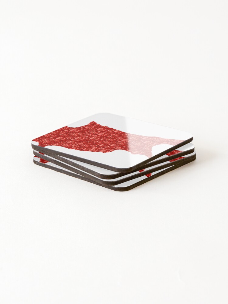 Thumbnail 4 of 5, Coasters (Set of 4), Red Rhinestone Cyprus designed and sold by TheIconSmith.