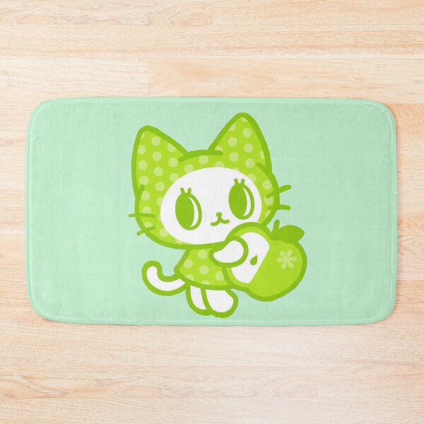 Item preview, cat apple green kawaii deco gyaru designed and sold by forestgrump.