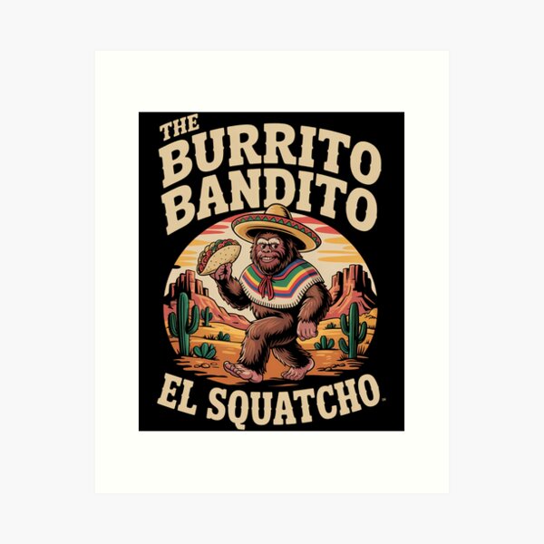 Item preview, Bigfoot Sasquatch Mexican Funny Taco Lovers designed and sold by DoorwayThreads.