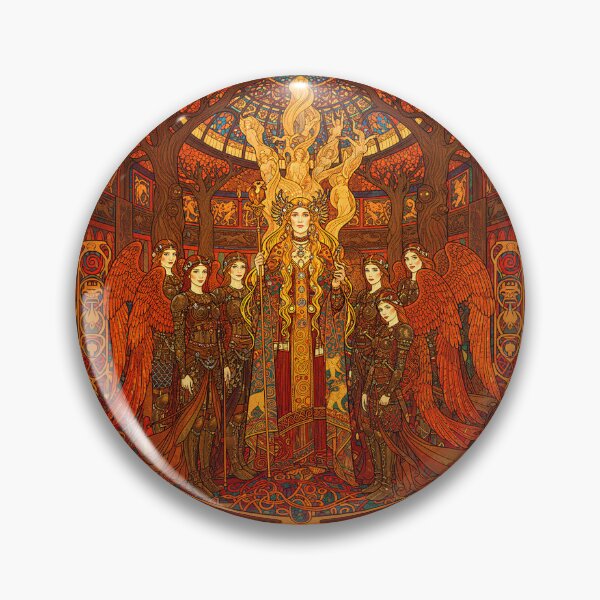 Item preview, Freya and the Valkyries | Norse Goddess and Warrior Maidens Fantasy Art designed and sold by Stoneflower-Art.