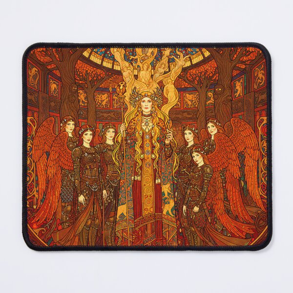 Item preview, Freya and the Valkyries | Norse Goddess and Warrior Maidens Fantasy Art designed and sold by Stoneflower-Art.