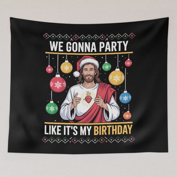 Item preview, Birthday Bday Party Jesus Christmas Xmas designed and sold by DoorwayThreads.