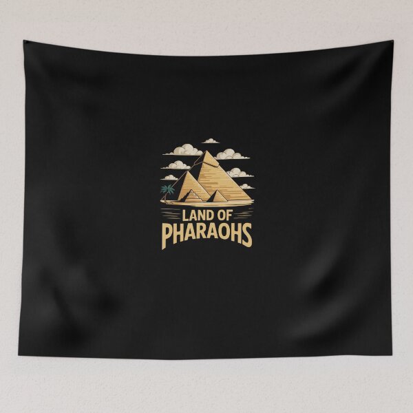 Item preview, Land of Pharaohs – Cartoon Pyramids of Egypt T-Shirt Design designed and sold by Selora1.