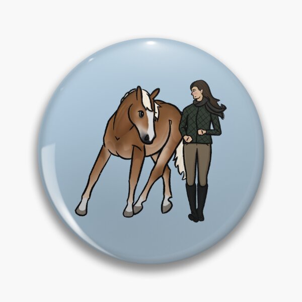 Item preview, Natural Horsemanship Haflinger - Cartoon Horse Illustration  designed and sold by Art By Drina.