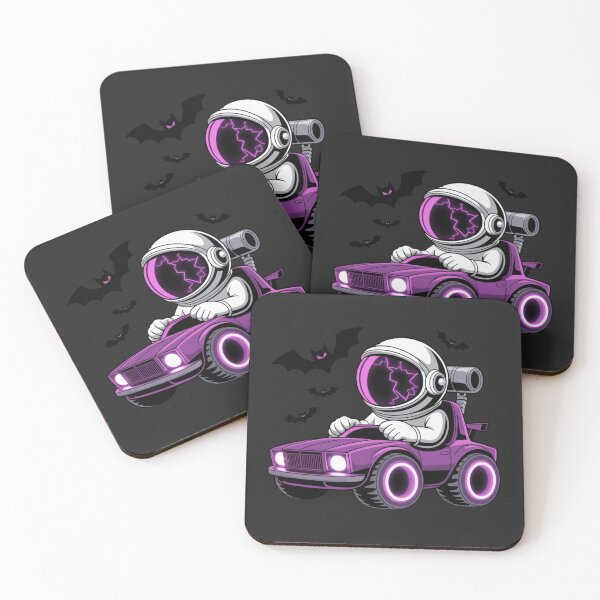 Item preview, Monster Car Astronaut – Spooky Halloween Space Explorer Design designed and sold by ColorSplash123.
