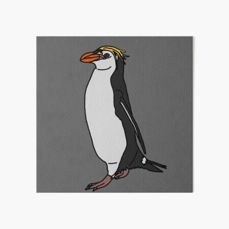 Penguin Black Art Board Prints Redbubble - cyber penguin tux roblox