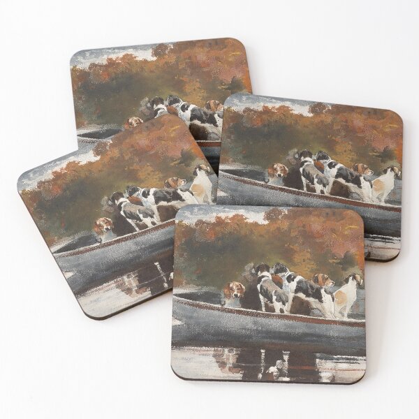 Item preview, Hunter Dogs in Boat designed and sold by tomorrowsart.