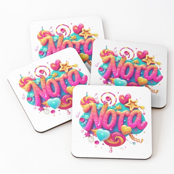 Item preview, Nora – Colorful 3D Lettering Design designed and sold by AlexLineArt.