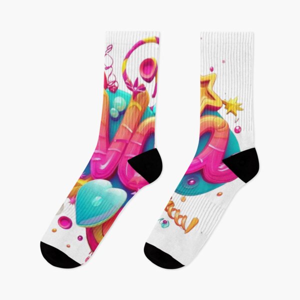 Item preview, Nora – Colorful 3D Lettering Design designed and sold by AlexLineArt.