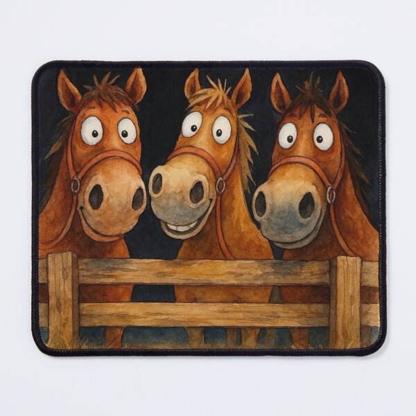 Item preview, Cute Horses ' We’re Ready! ' Designs BY SHiRLeY MacARTHuR designed and sold by Shirley MacArthur Art.