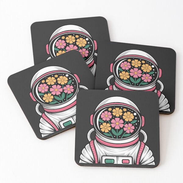 Item preview, Flower Helmet Astronaut – Cute Floral Space Explorer Design designed and sold by ColorSplash123.