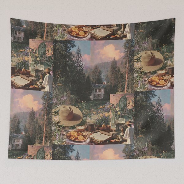Item preview, Cozy Cottagecore Aesthetic Collage designed and sold by bapupa.