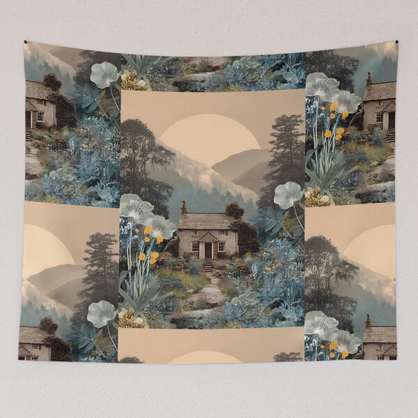 Item preview, Whimsical Cottagecore Aesthetic Collage designed and sold by bapupa.