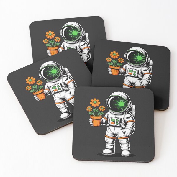 Item preview, Halloween Flowers Astronaut  – Spooky Pumpkin Flower Pot Space Design designed and sold by ColorSplash123.