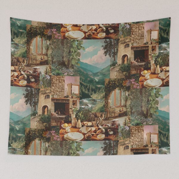 Item preview, Rustic Cottagecore Aesthetic Collage designed and sold by bapupa.