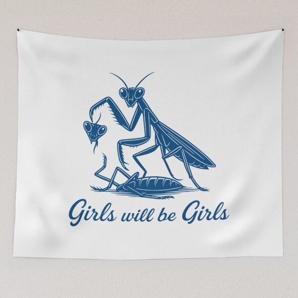 Item preview, Girl Will Be Girls Praying Mantis designed and sold by Tae-bois.