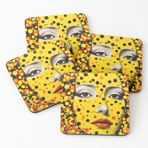 Item preview, POLKA DOT PORTRAIT OF A BEAUTIFUL GIRL designed and sold by infinitearte.