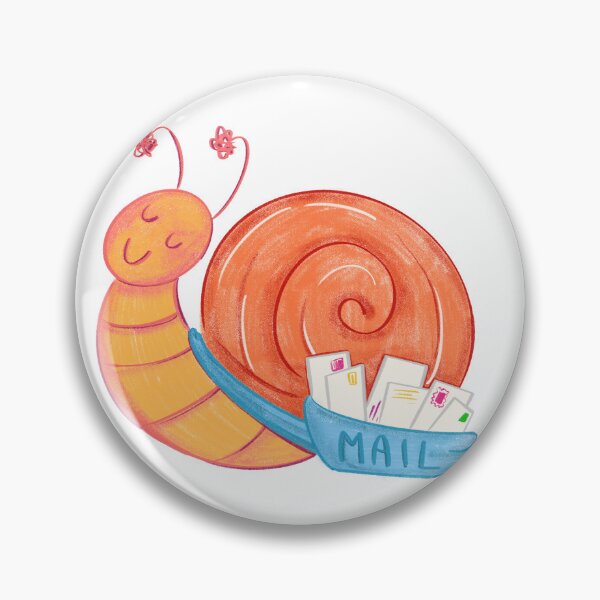 Item preview, Cute snail mail digital illustration for pen pals designed and sold by Halcart.