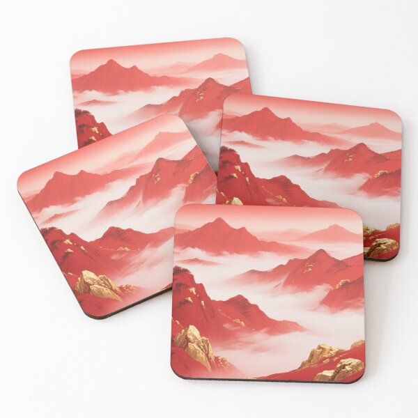 Item preview, Crimson Peaks in Golden Mist designed and sold by zzz888.