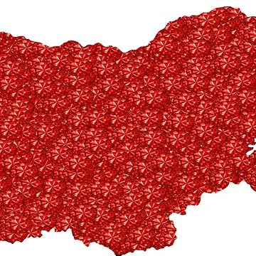 Artwork thumbnail, Red Rhinestone Bulgaria by TheIconSmith