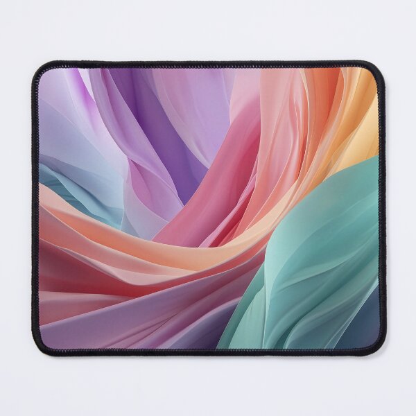 Item preview, Abstract Pastel Fabric Waves designed and sold by Jirka Svetlik, Studio Illuvision.