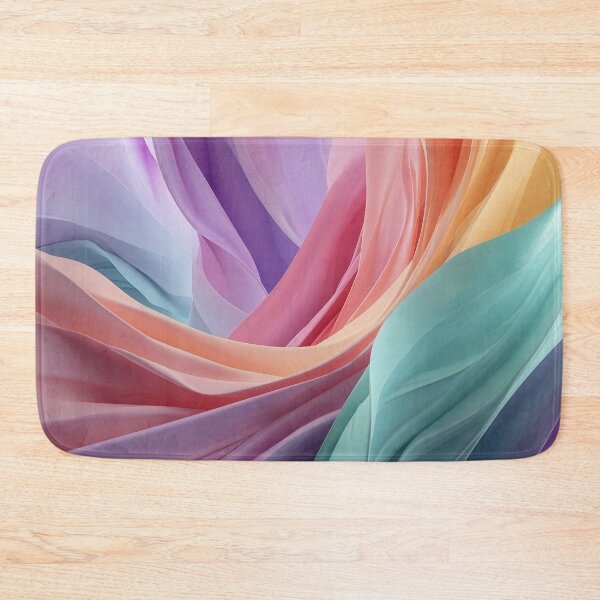 Item preview, Abstract Pastel Fabric Waves designed and sold by Jirka Svetlik, Studio Illuvision.