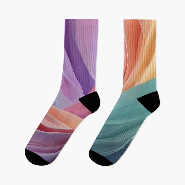 Item preview, Abstract Pastel Fabric Waves designed and sold by Jirka Svetlik, Studio Illuvision.