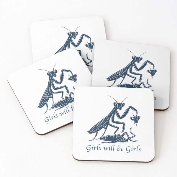 Item preview, Girl Will Be Girls Praying Mantis designed and sold by Tae-bois.