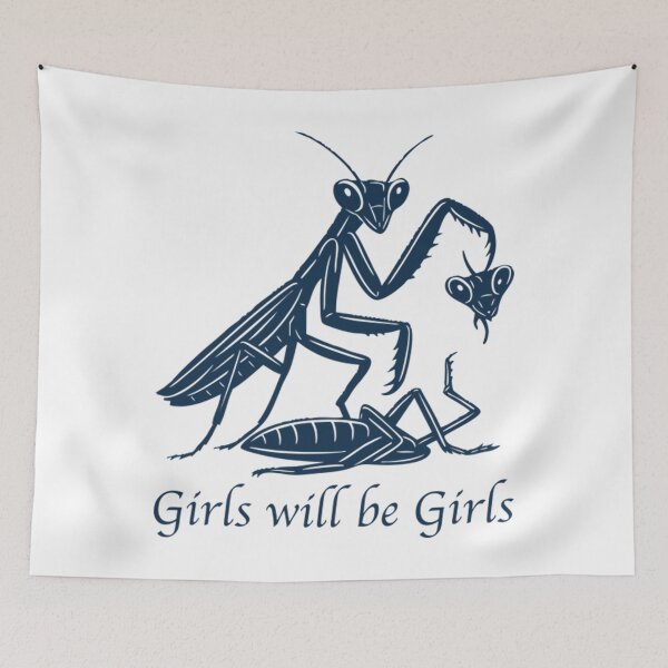 Item preview, Girl Will Be Girls Praying Mantis designed and sold by Tae-bois.