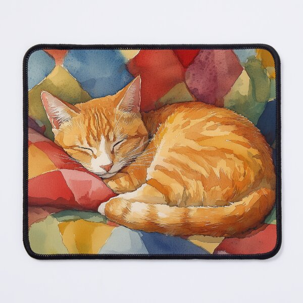 Item preview, Sleeping Ginger Cat designed and sold by laurashawart.