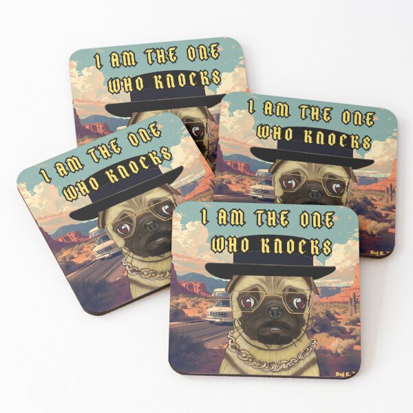 Item preview, I AM THE ONE WHO KNOCKS PUG HUMOR 2 designed and sold by Arty-Coop.